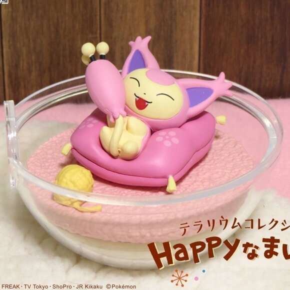 Skitty Pokemon ball TERRARIUM HAPPY EVERYDAY collectible Figure re-ment cute - Picture 1 of 4